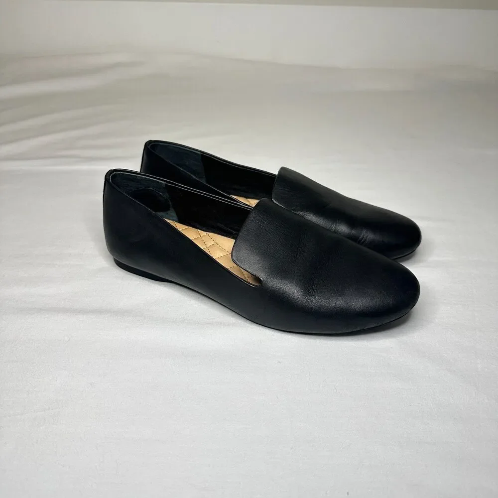 Birdies The Starling Black Leather Slip On Loafers Women's 7 Comfort Chic Luxury - Picture 9 of 9